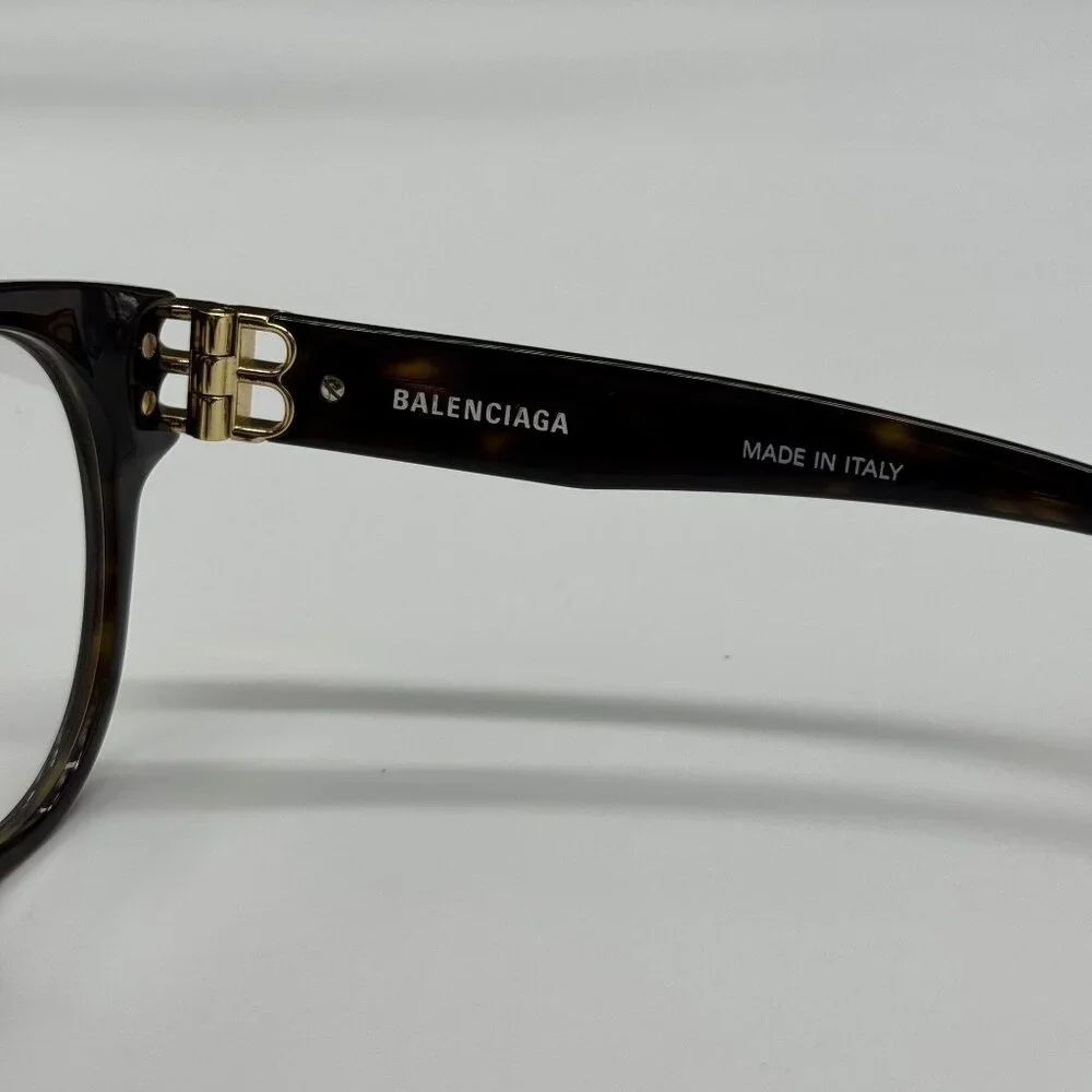 NEW BALENCIAGA BB0173O 002 ROUND HAVANA WOMEN EYEGLASSES BALENCIAGA